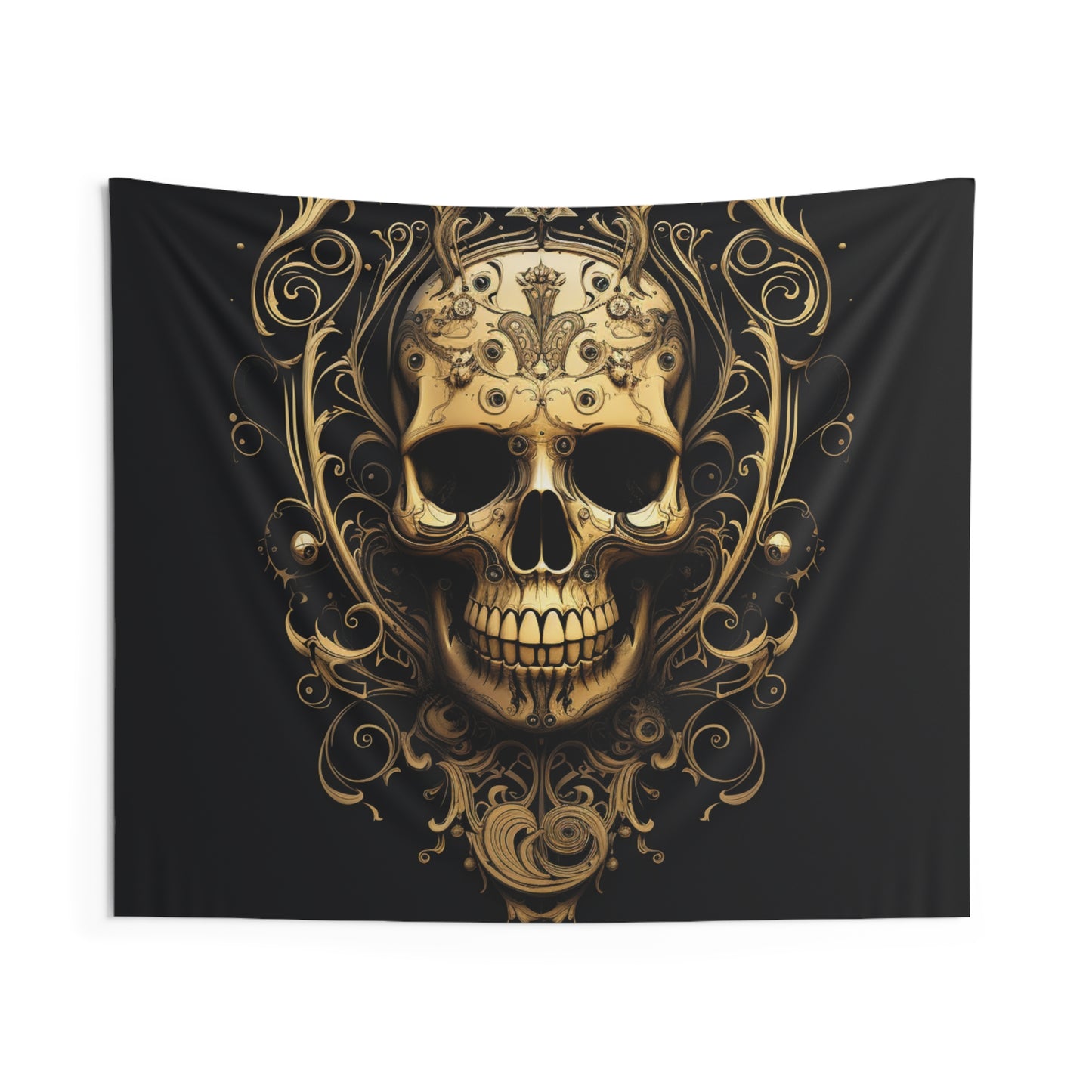 Indoor Wall Tapestries Skull Treble Clef 3