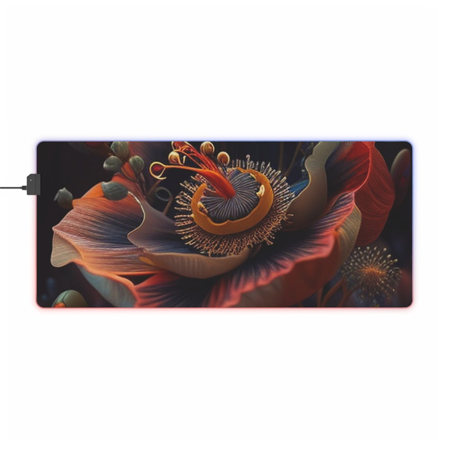 LED Gaming Mouse Pad Flower Arangment 3