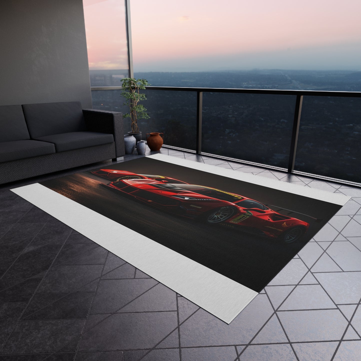 Outdoor Rug  Ferrari Red 4