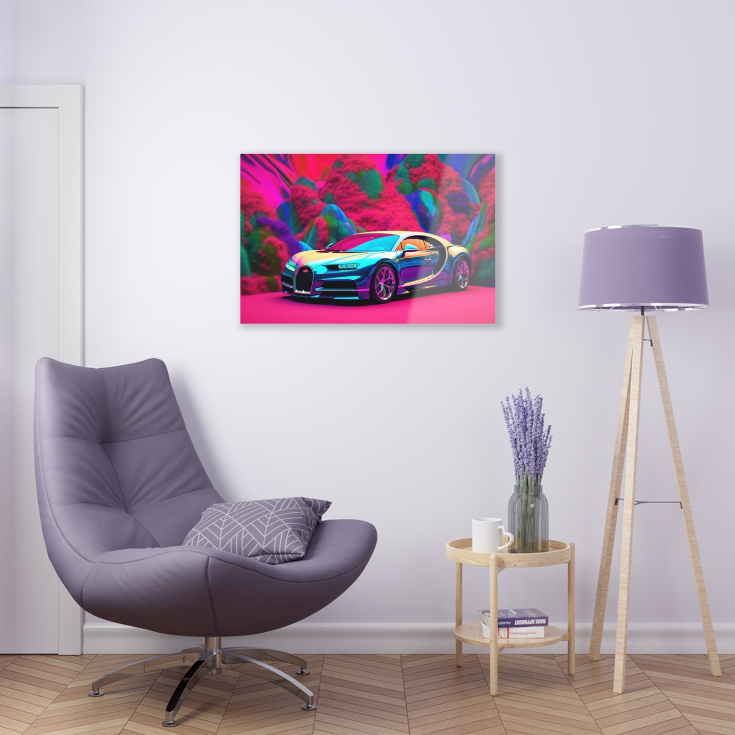 Acrylic Prints Florescent Bugatti Flair 4