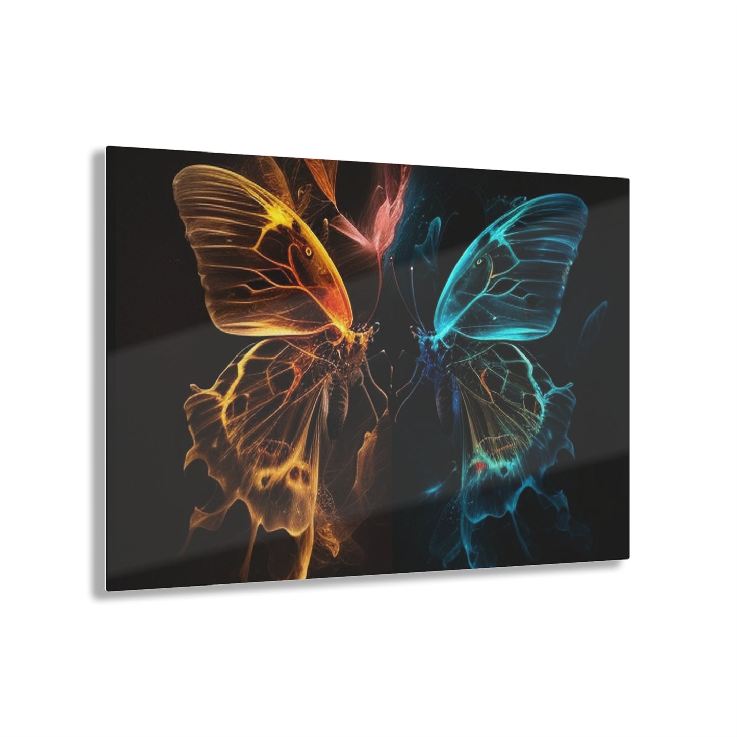 Acrylic Prints Kiss Neon Butterfly 4