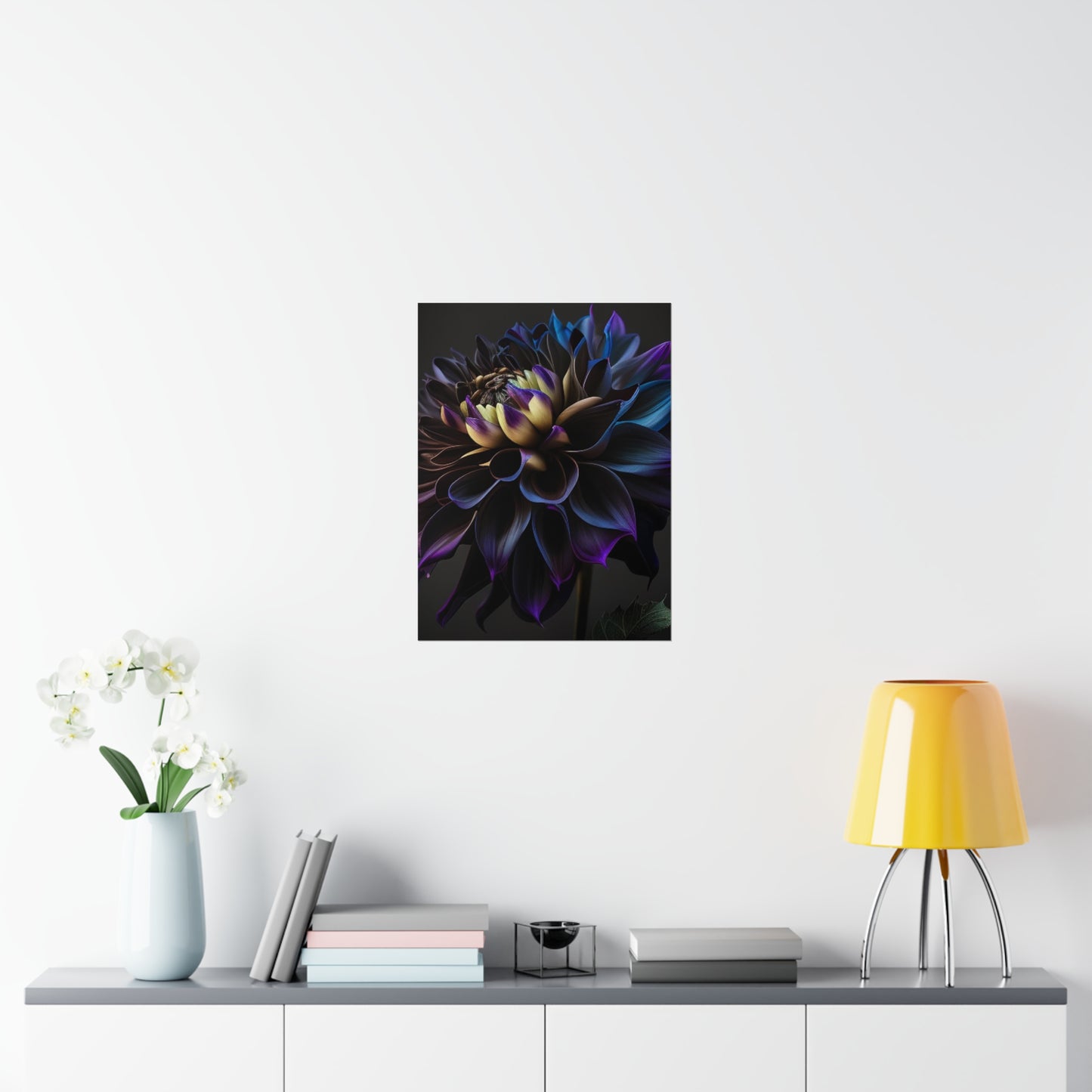 Premium Matte Vertical Posters Dahlia Purple 1