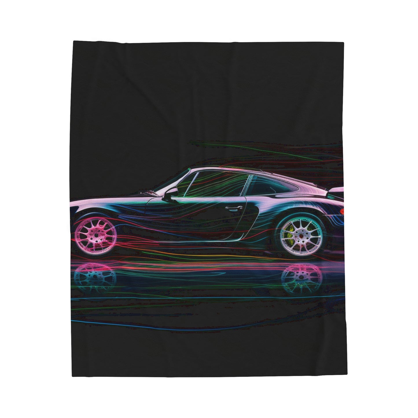 Velveteen Plush Blanket Porsche 933 1