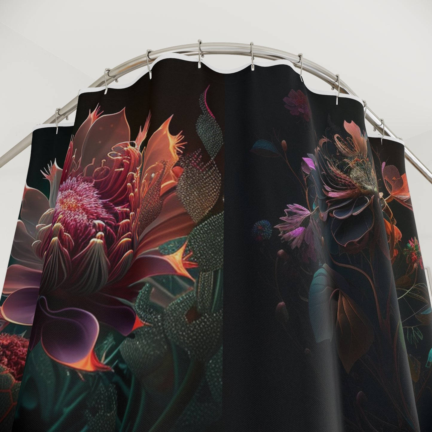 Polyester Shower Curtain Flower Arangment 5