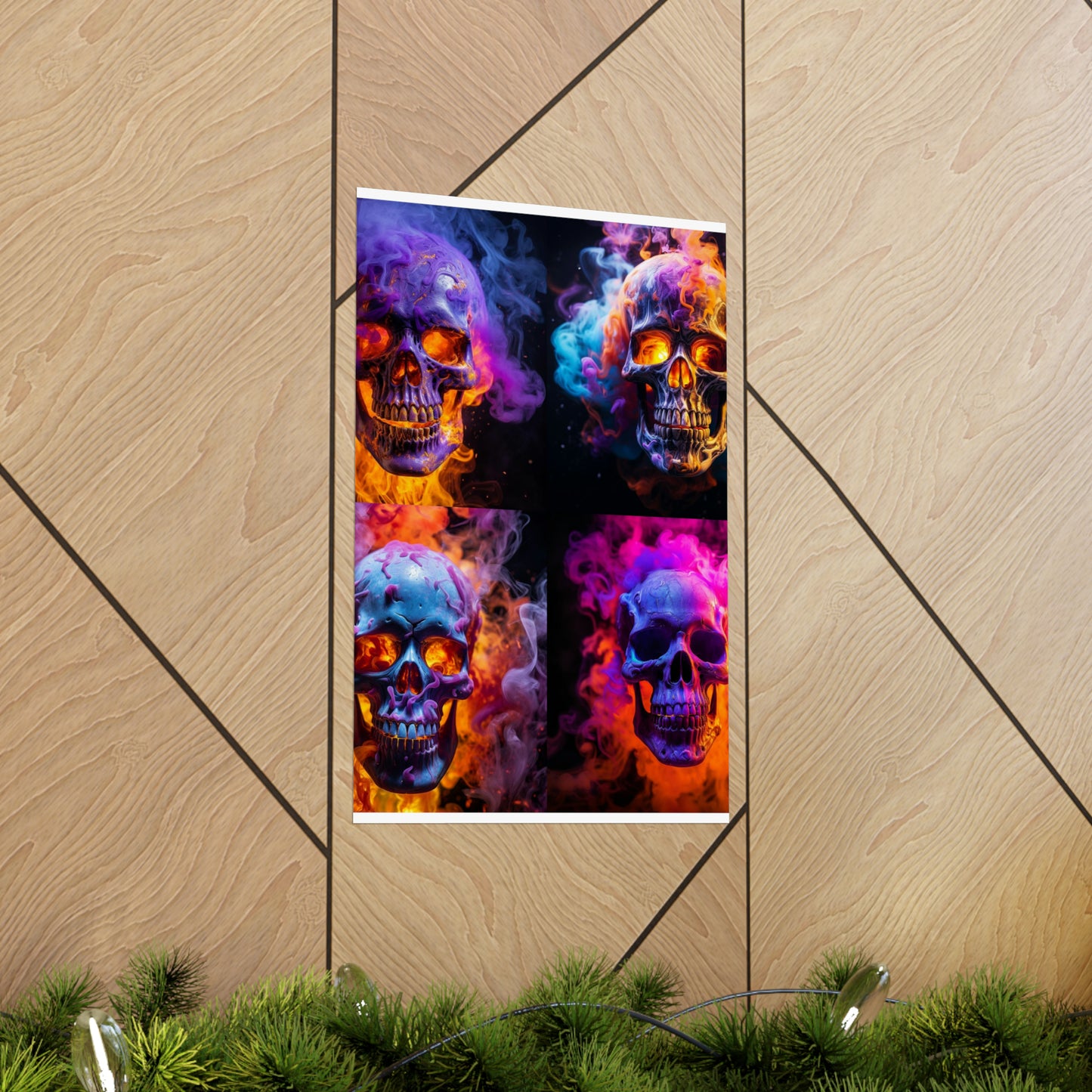 Premium Matte Vertical Posters Macro Skull 5