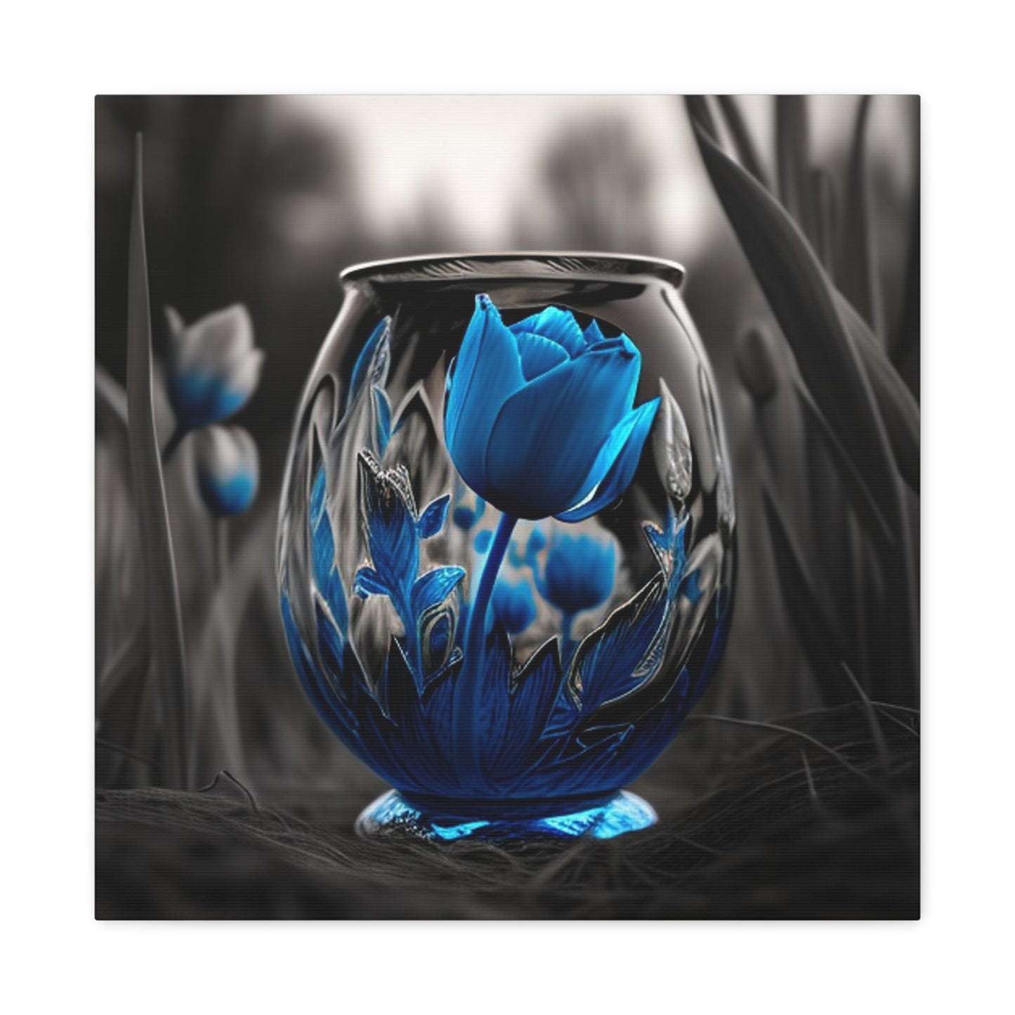 Canvas Gallery Wraps Tulip Blue 2