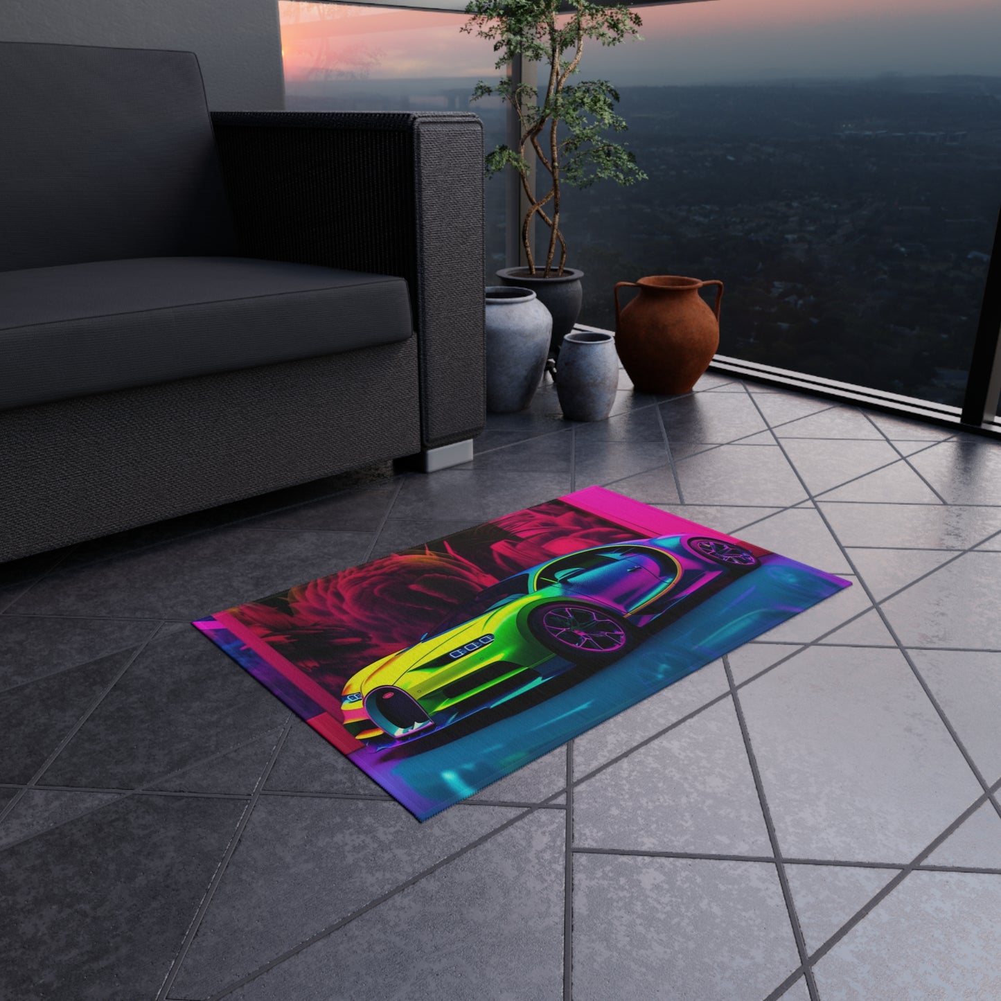 Outdoor Rug  Florescent Bugatti Flair 1