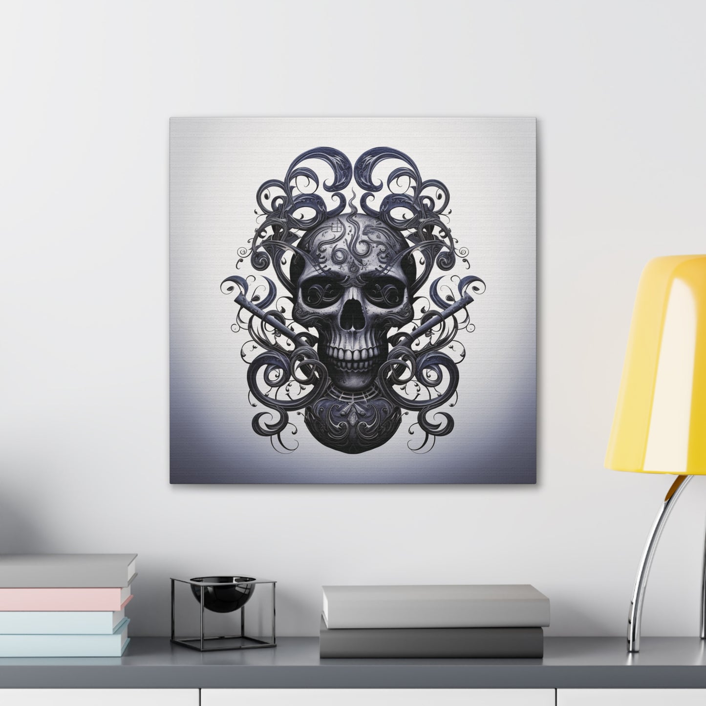 Canvas Gallery Wraps Skull Treble Clef 1