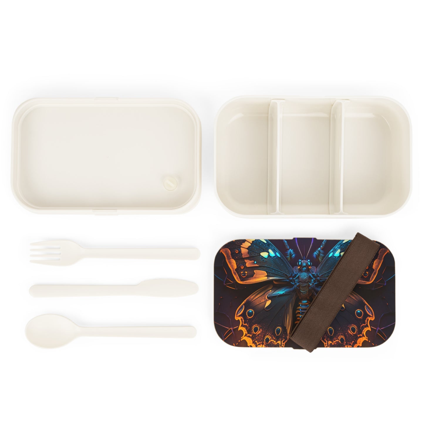 Bento Lunch Box Neon Hue Butterfly 2