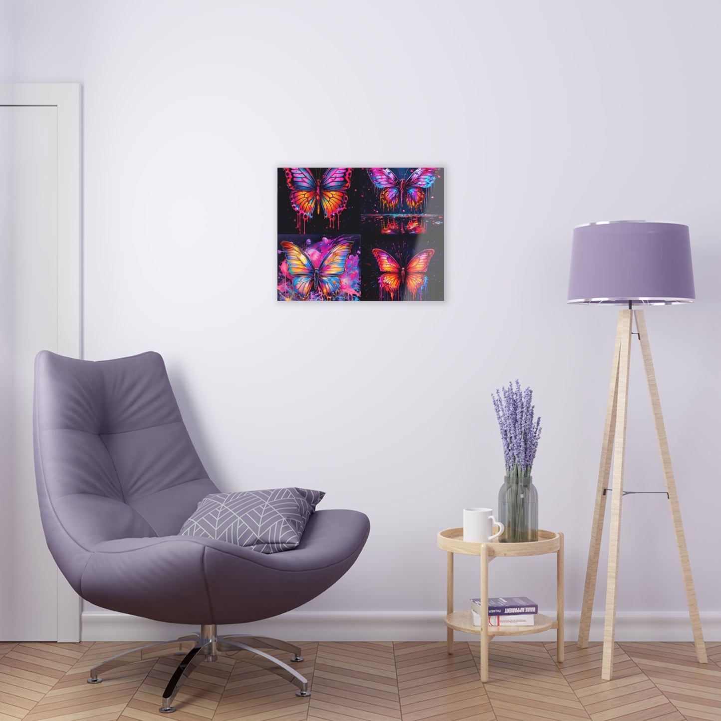 Acrylic Prints Pink Butterfly Flair 5