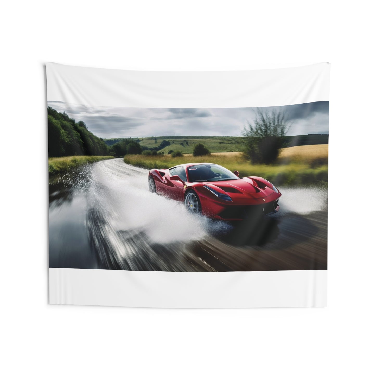 Indoor Wall Tapestries Water Ferrari Splash 4