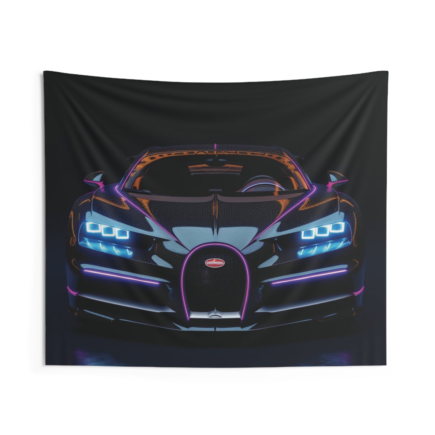 Indoor Wall Tapestries Hyper Bugatti Chiron 2