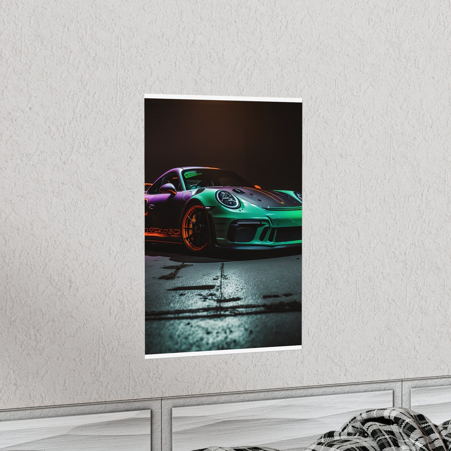 Premium Matte Vertical Posters Porsche Color 4