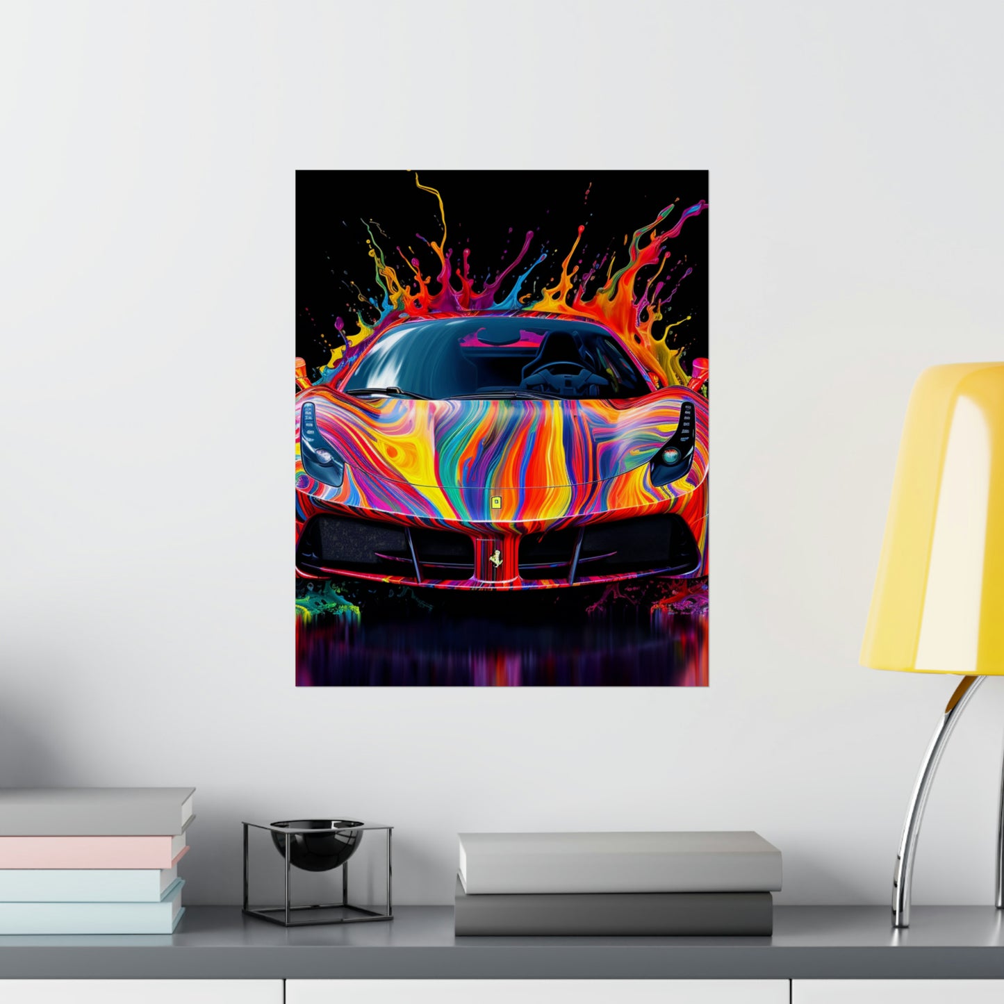 Premium Matte Vertical Posters Ferrari Fusion Water 4