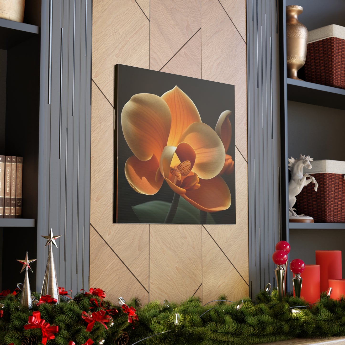 Canvas Gallery Wraps Orange Orchid 4