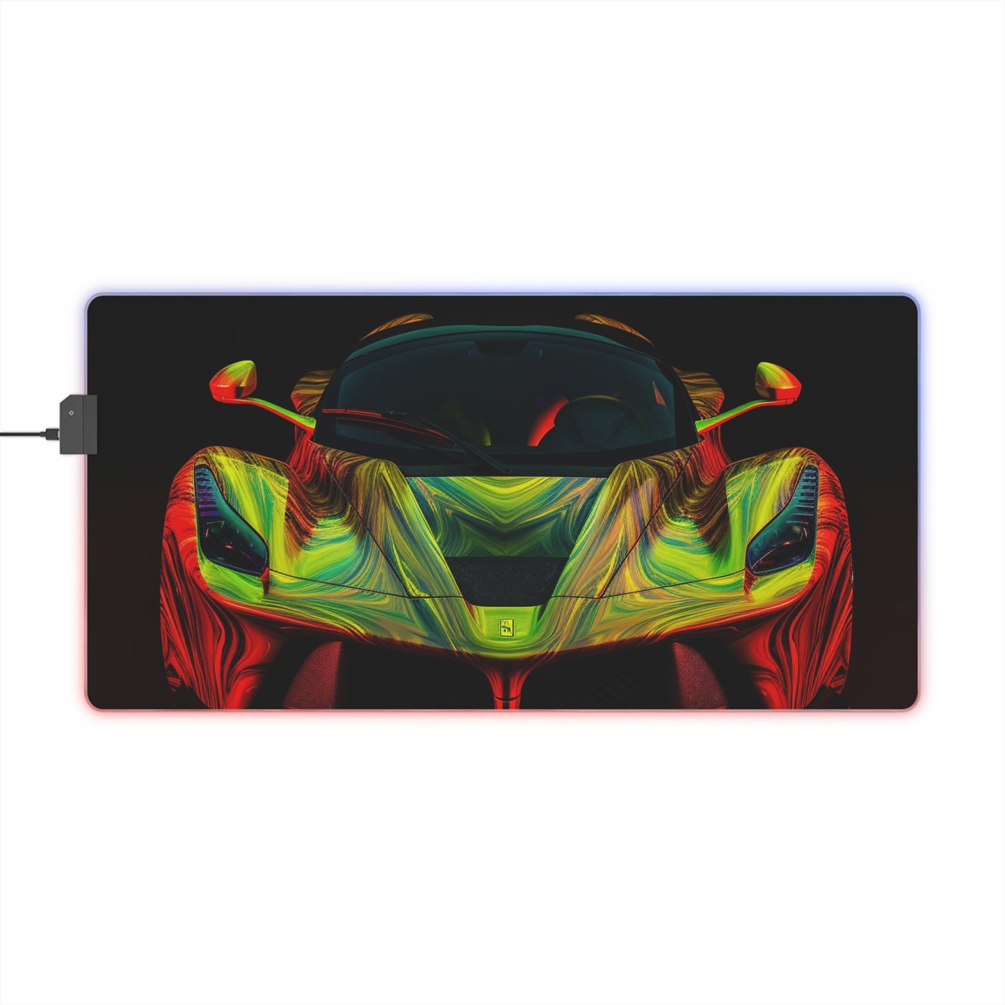 LED Gaming Mouse Pad Ferrari Neon 1