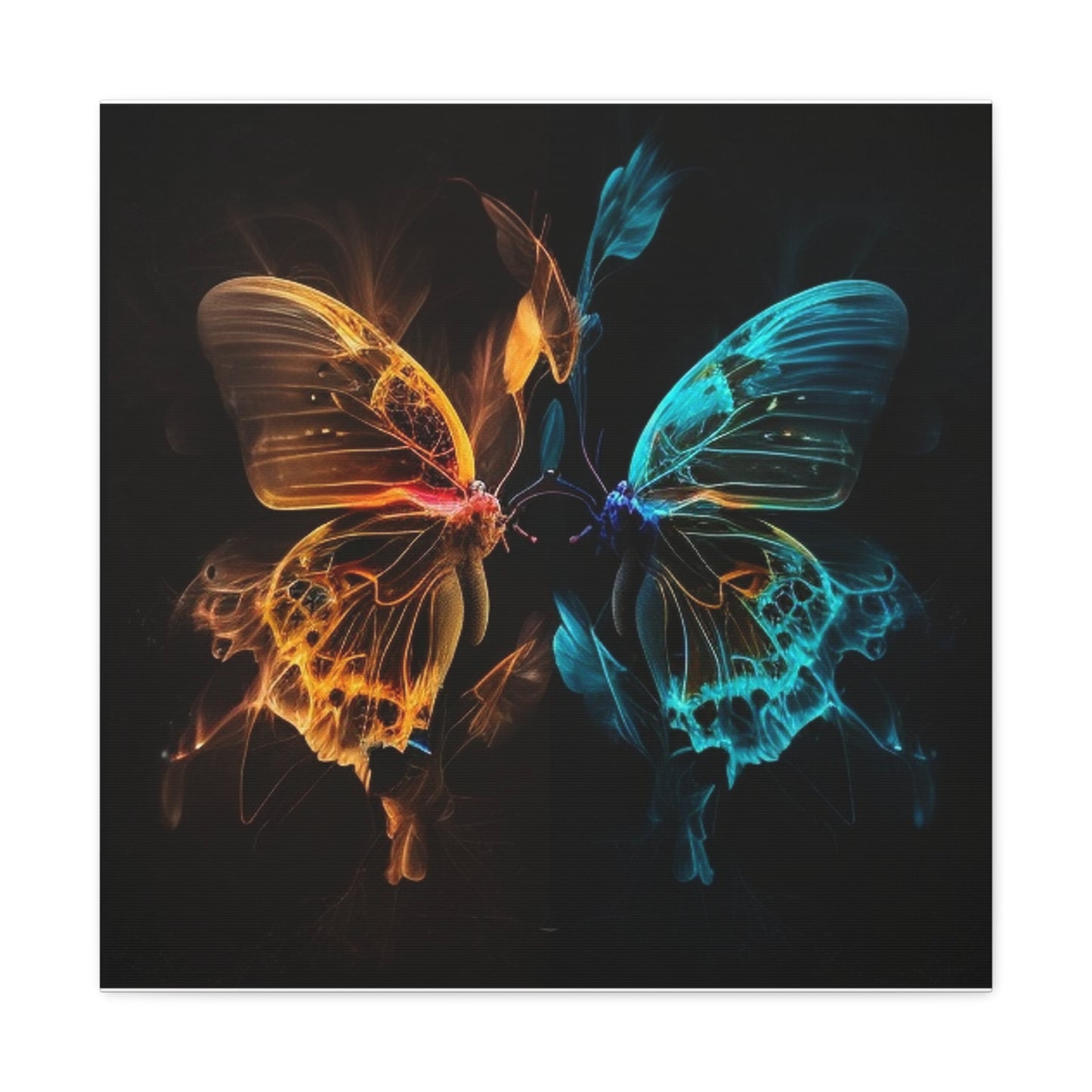 Canvas Gallery Wraps Kiss Neon Butterfly 2