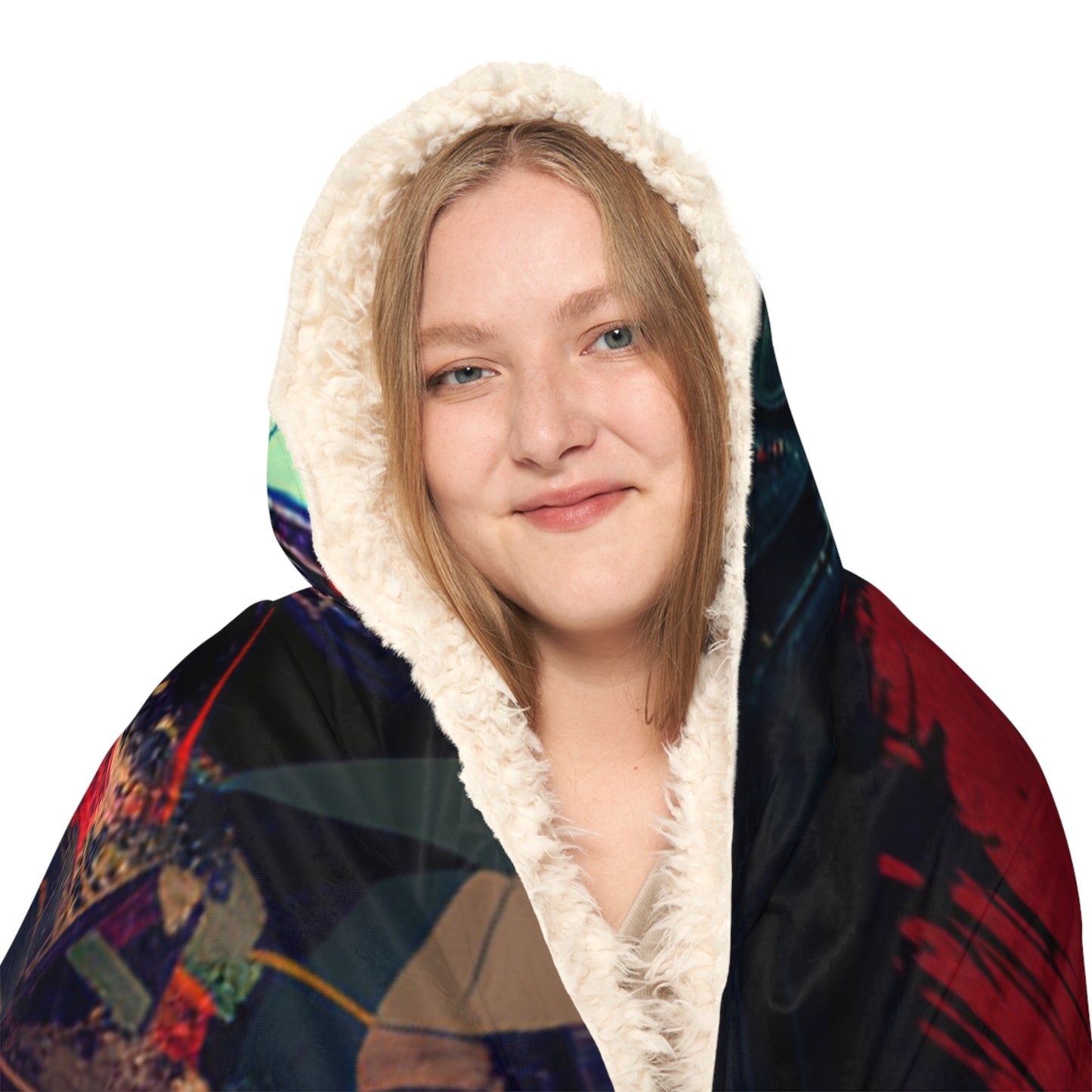 Snuggle Hooded Blanket Porsche Abstract 5