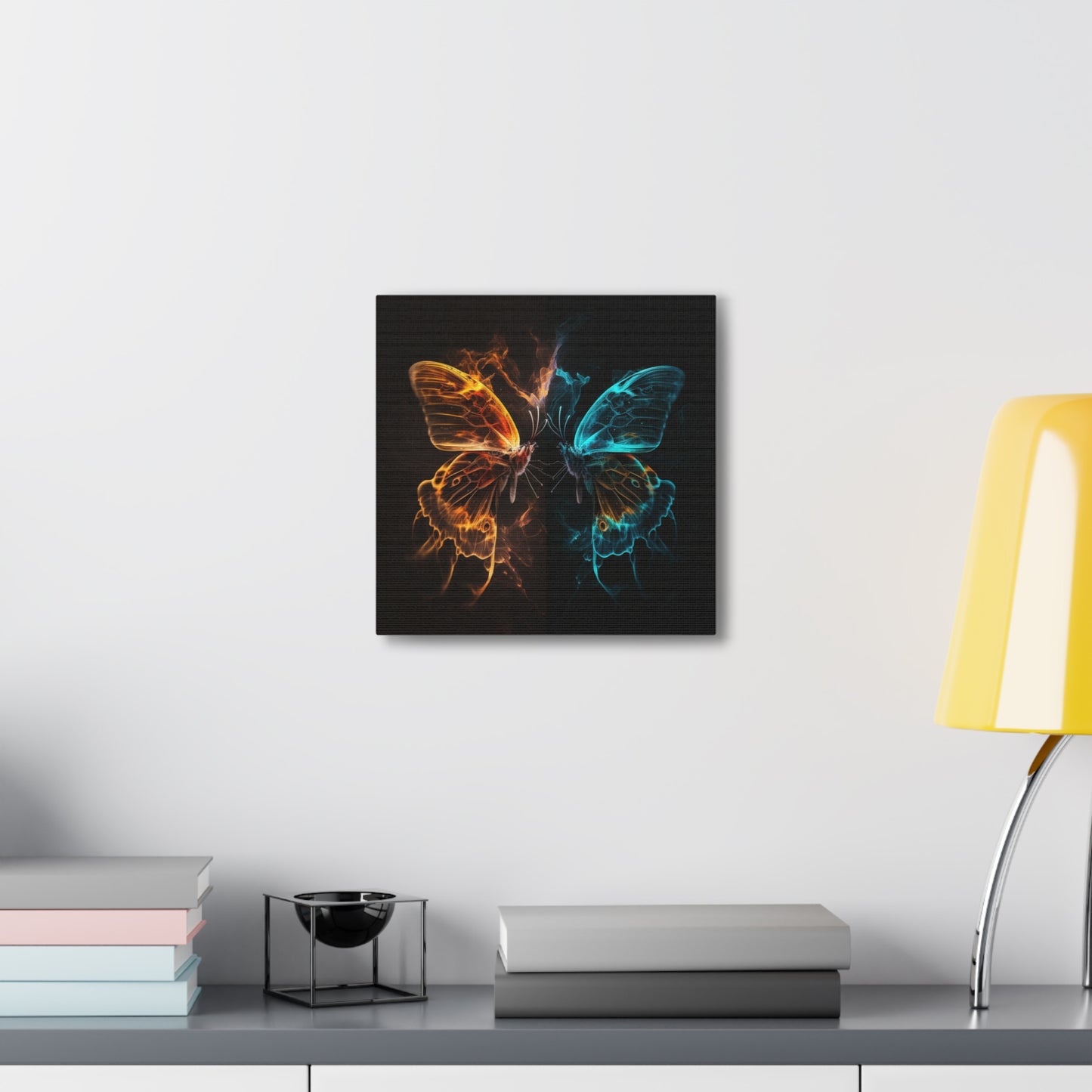 Canvas Gallery Wraps Kiss Neon Butterfly 6