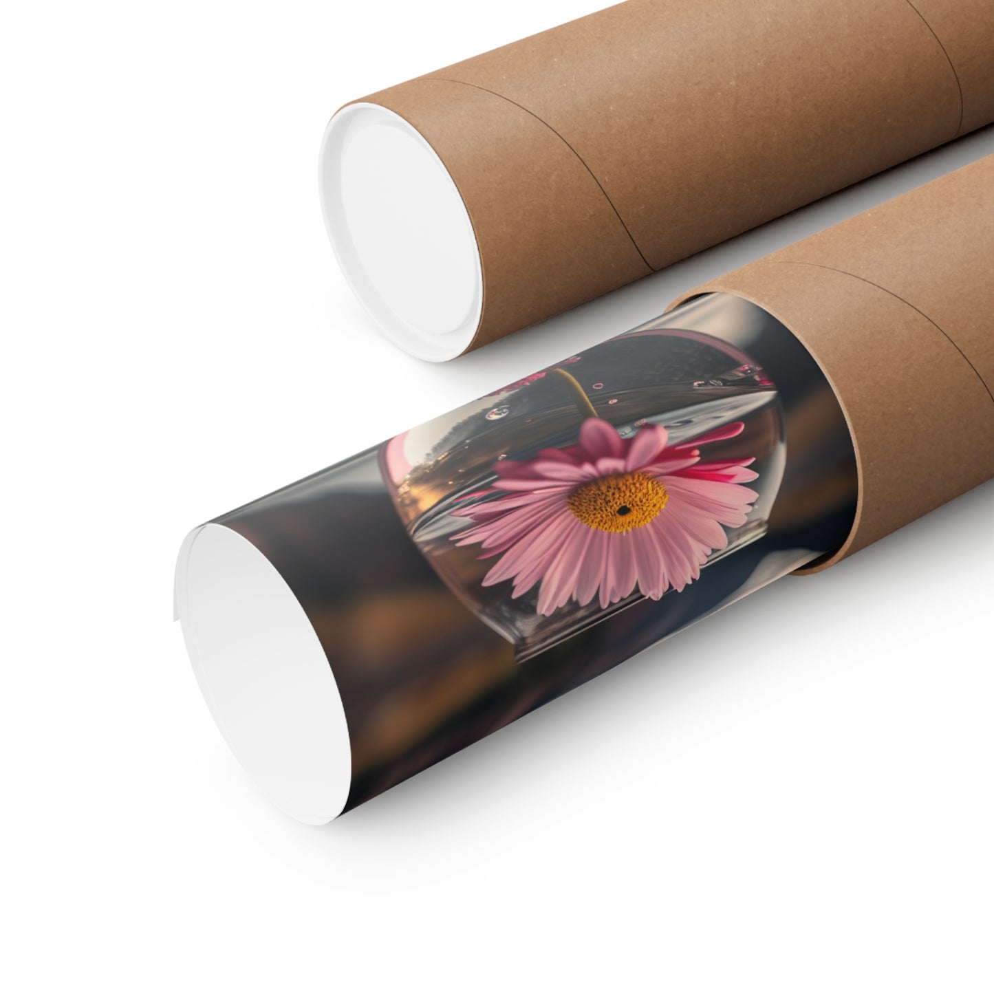 Premium Matte Vertical Posters Daisy in a vase 2