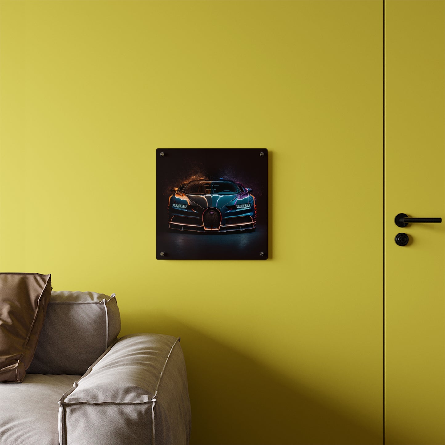 Acrylic Wall Art Panels Bugatti Chiron Super 3