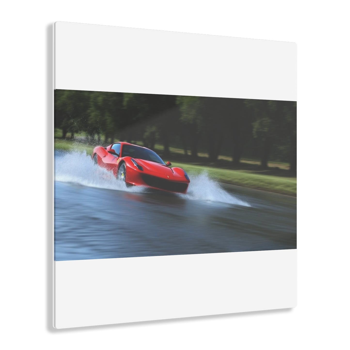 Acrylic Prints Water Ferrari Splash 3