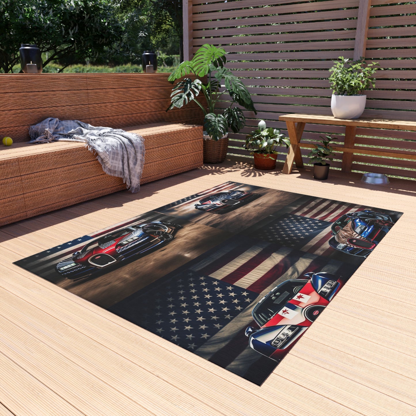 Outdoor Rug  Bugatti American Flag 5