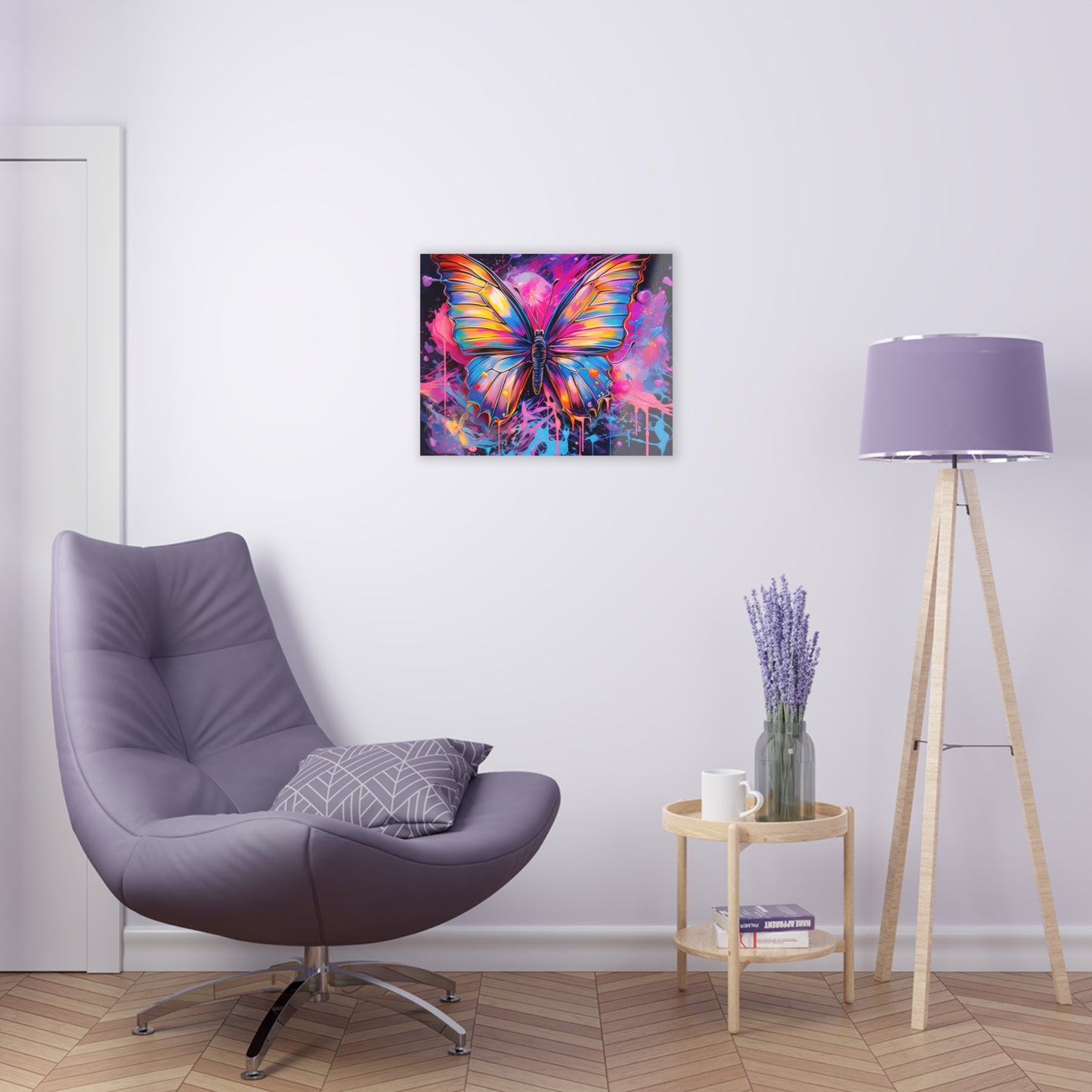 Acrylic Prints Pink Butterfly Flair 3