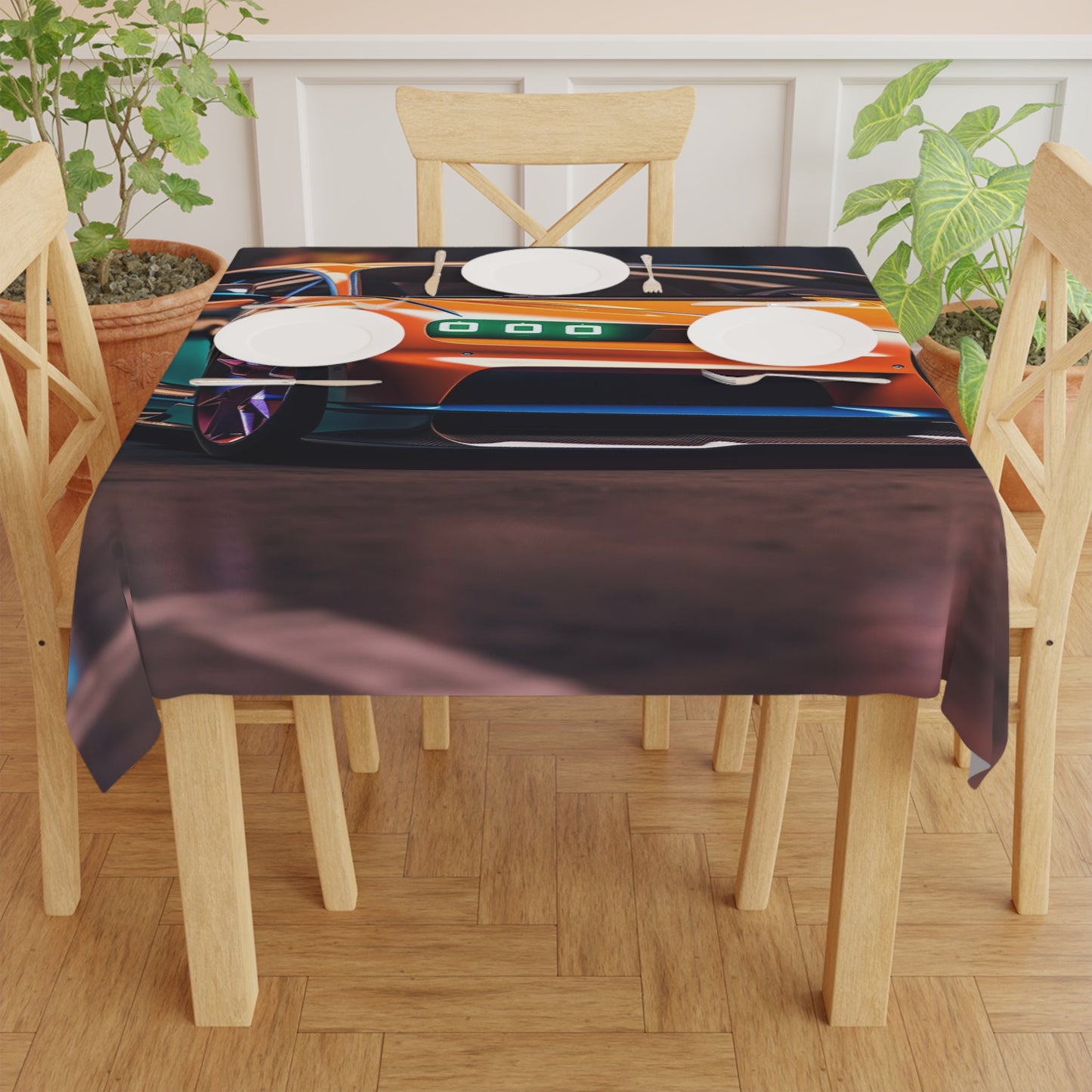 Tablecloth Hyper Bugatti Neon Chiron 1