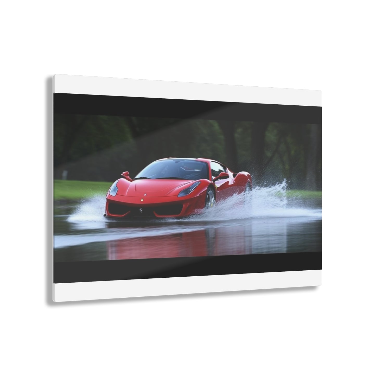 Acrylic Prints Water Ferrari Splash 2