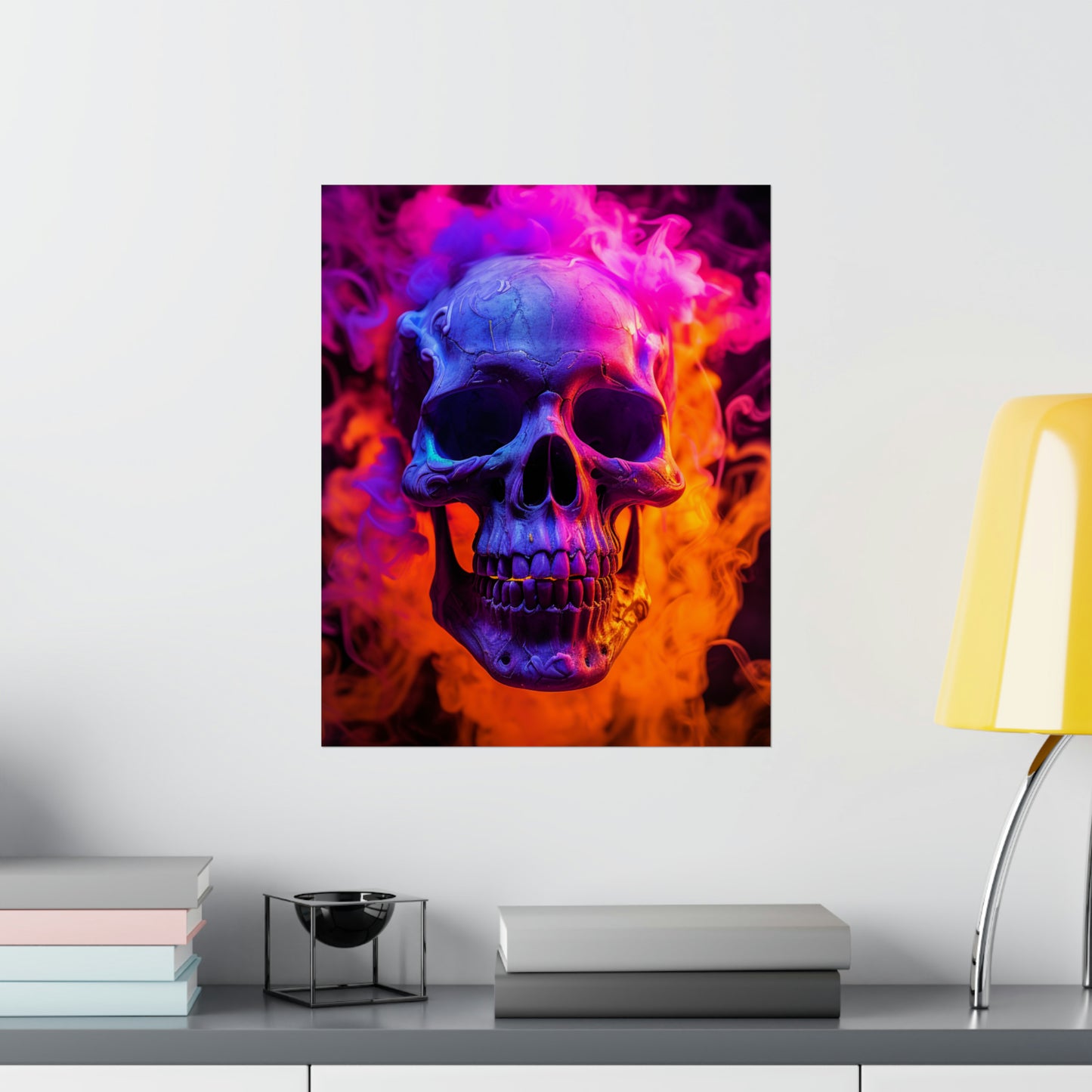 Premium Matte Vertical Posters Macro Skull 4