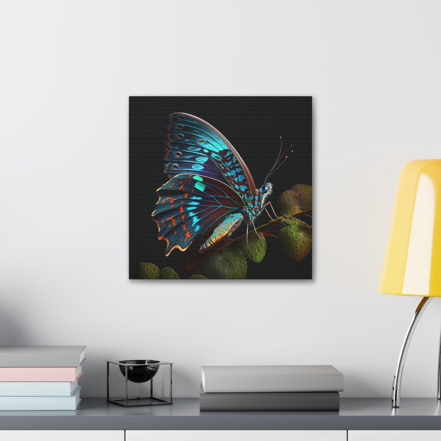 Canvas Gallery Wraps Hue Neon Butterfly 2