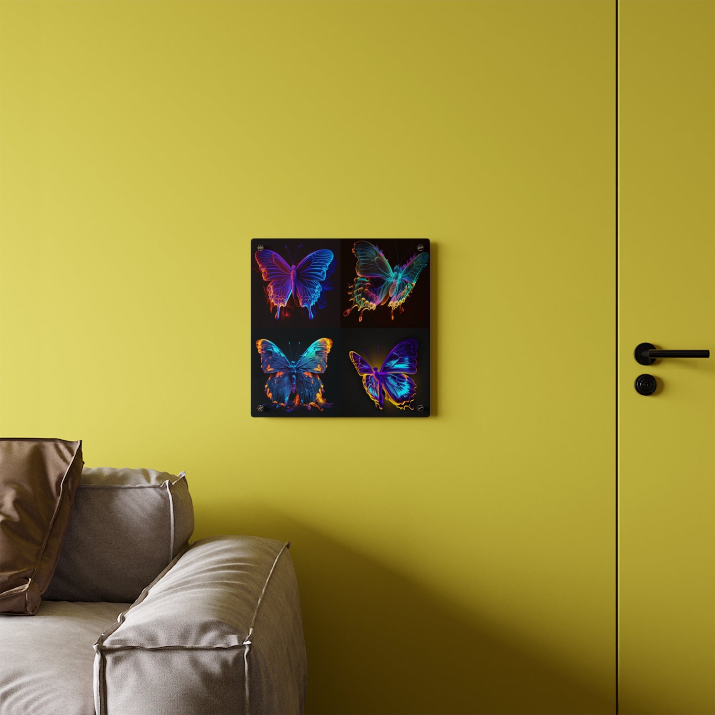 Acrylic Wall Art Panels Thermal Butterfly 5