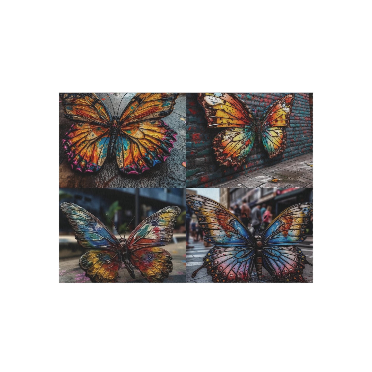 Outdoor Rug  Liquid Street Butterfly 5