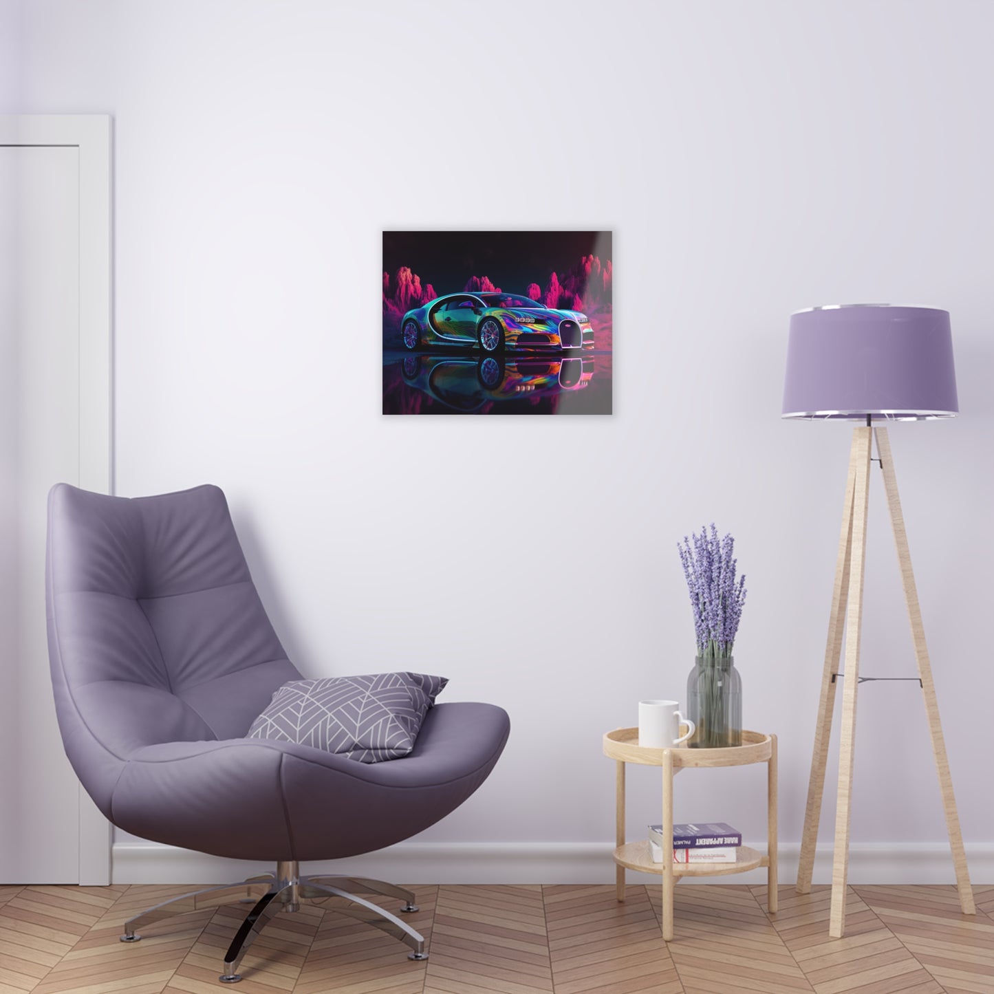 Acrylic Prints Florescent Bugatti Flair 2