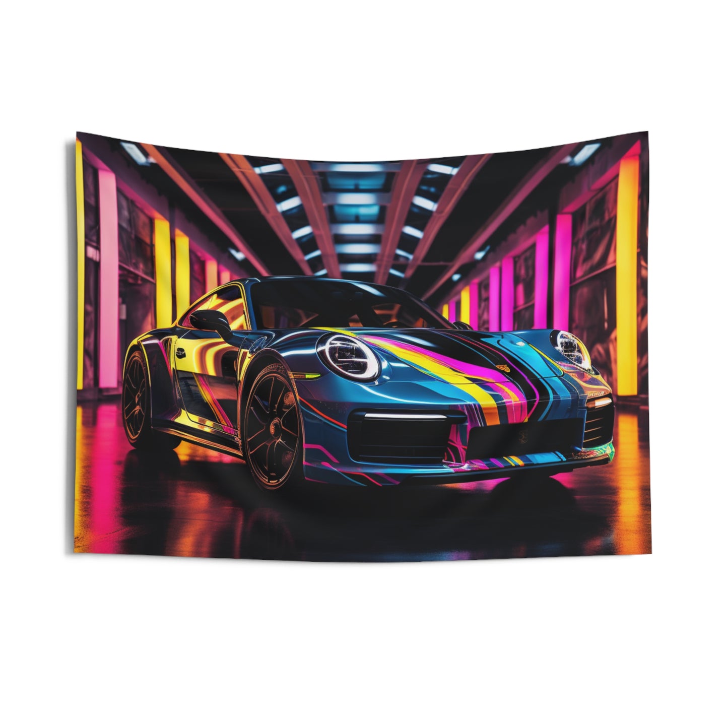 Indoor Wall Tapestries Macro Porsche 1