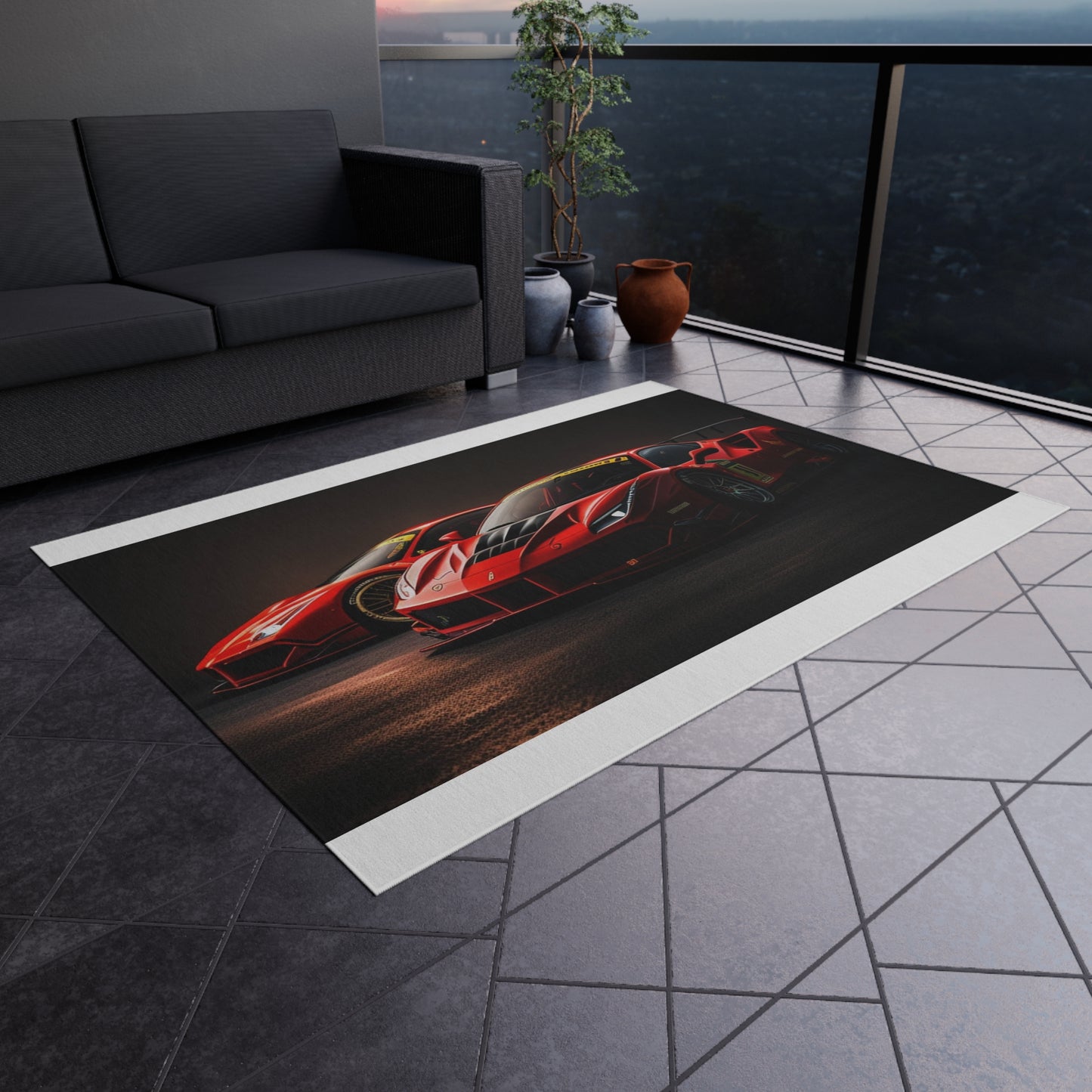 Outdoor Rug  Ferrari Red 4