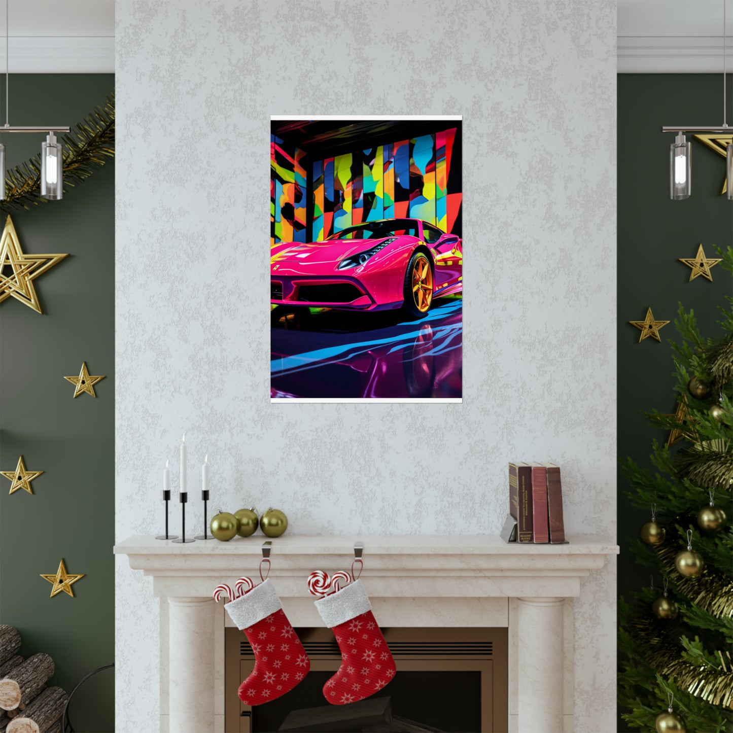 Premium Matte Vertical Posters Ferrari Flair Macro 1