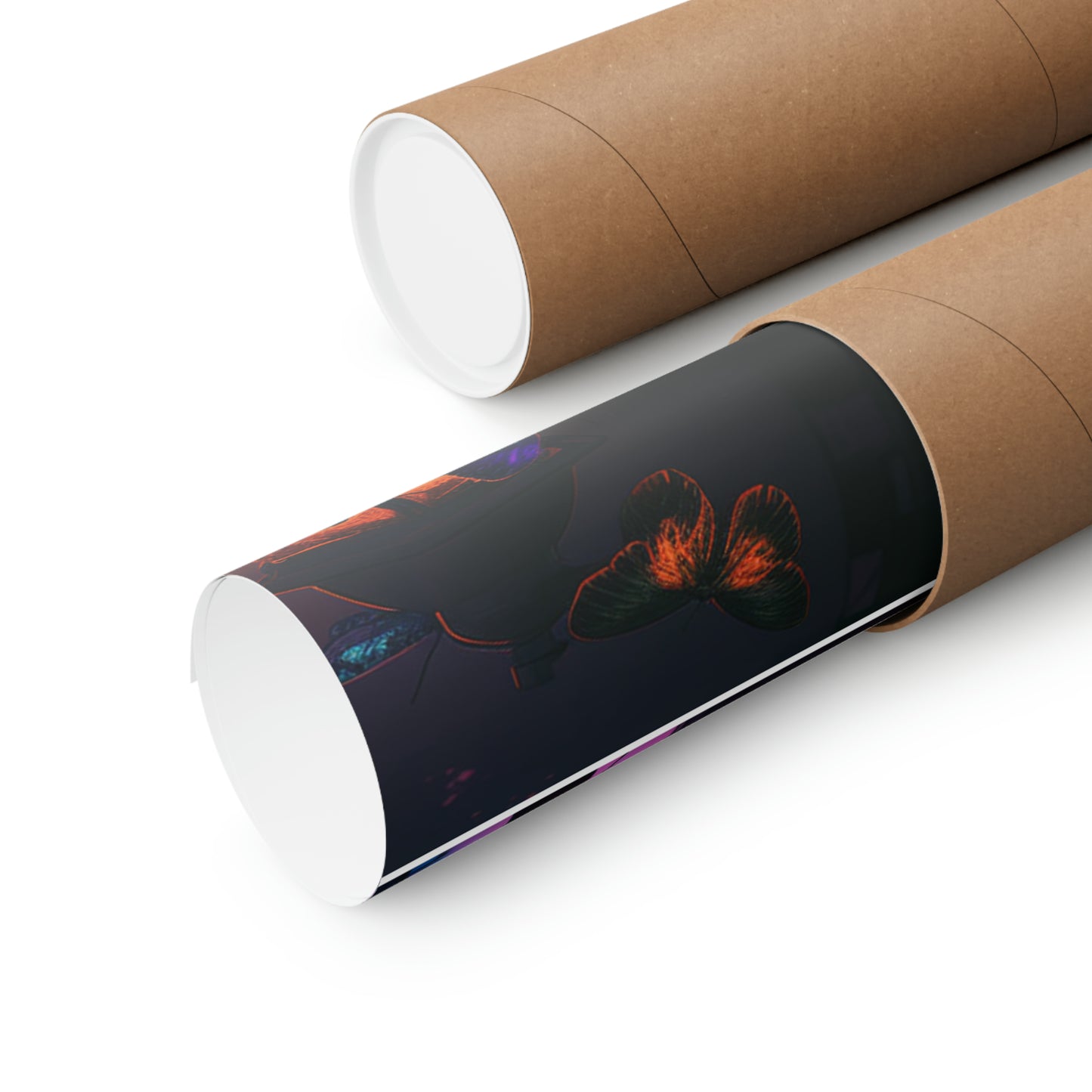 Premium Matte Vertical Posters Street Light Butterfly 5