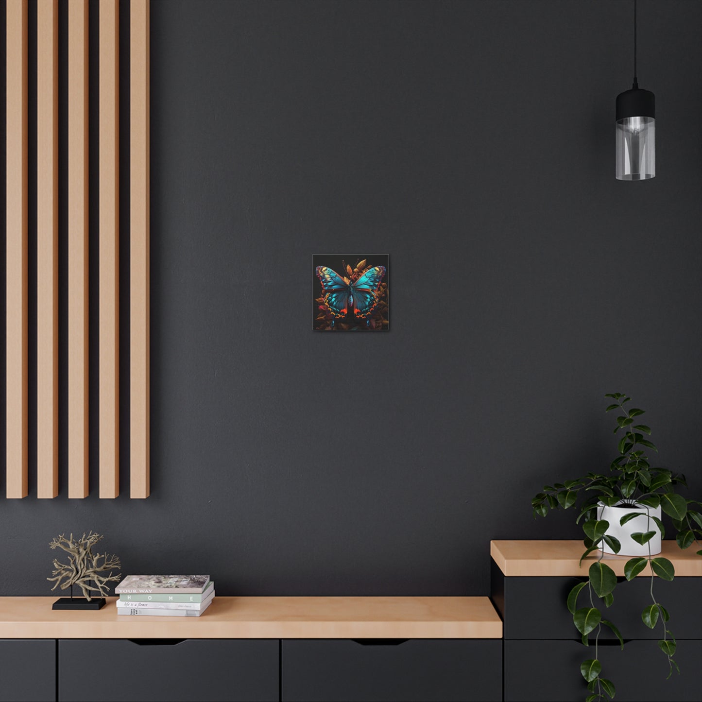 Canvas Gallery Wraps Hue Neon Butterfly 1