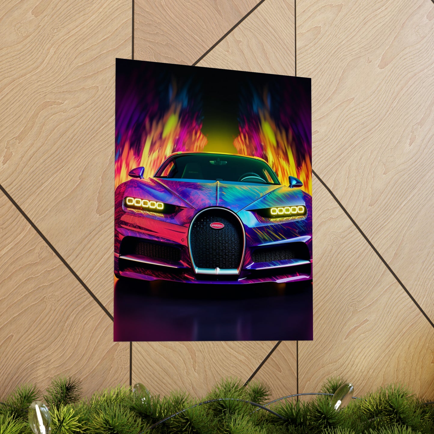 Premium Matte Vertical Posters Florescent Bugatti Flair 3