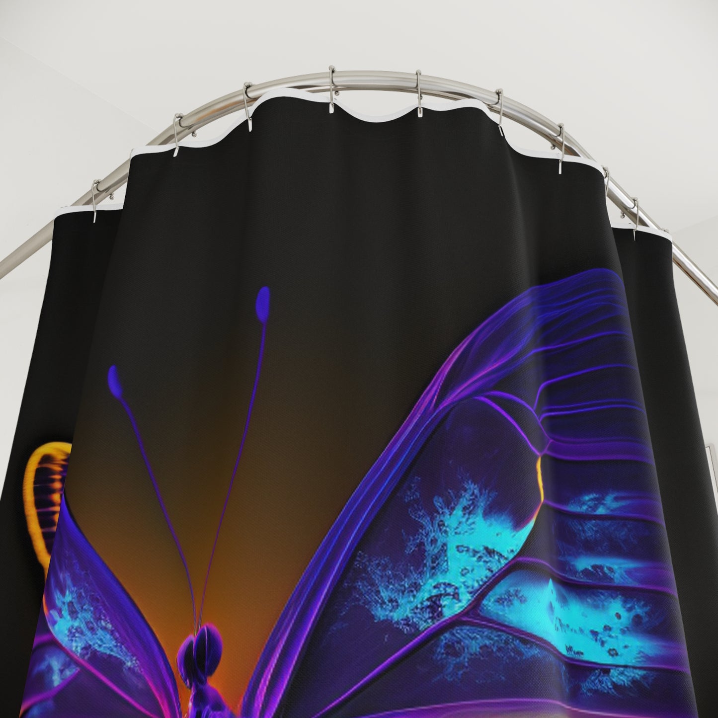 Polyester Shower Curtain Thermal Butterfly 4