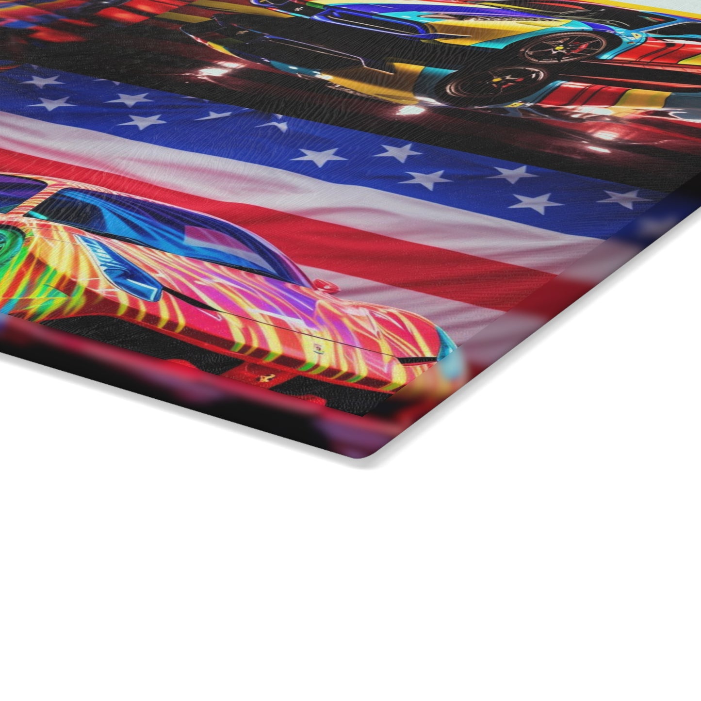 Glass Cutting Board Hyper Colorfull Ferrari 5