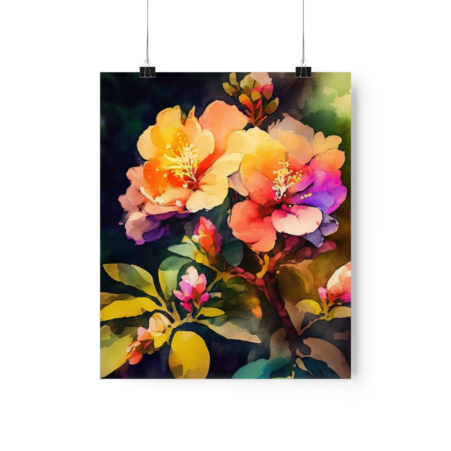 Premium Matte Vertical Posters Bright Spring Flowers 2