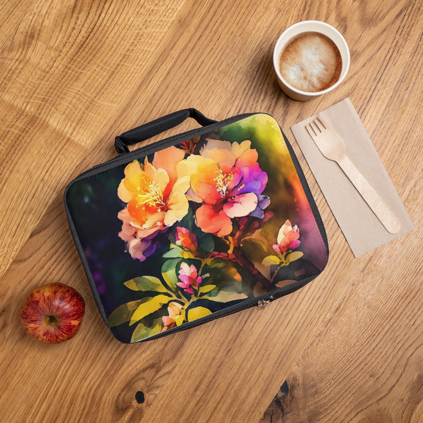 Lunch Bag Bright Spring Flowers 2
