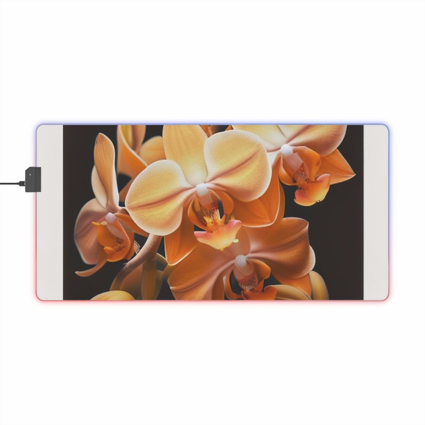 LED Gaming Mouse Pad orchid pedals 1