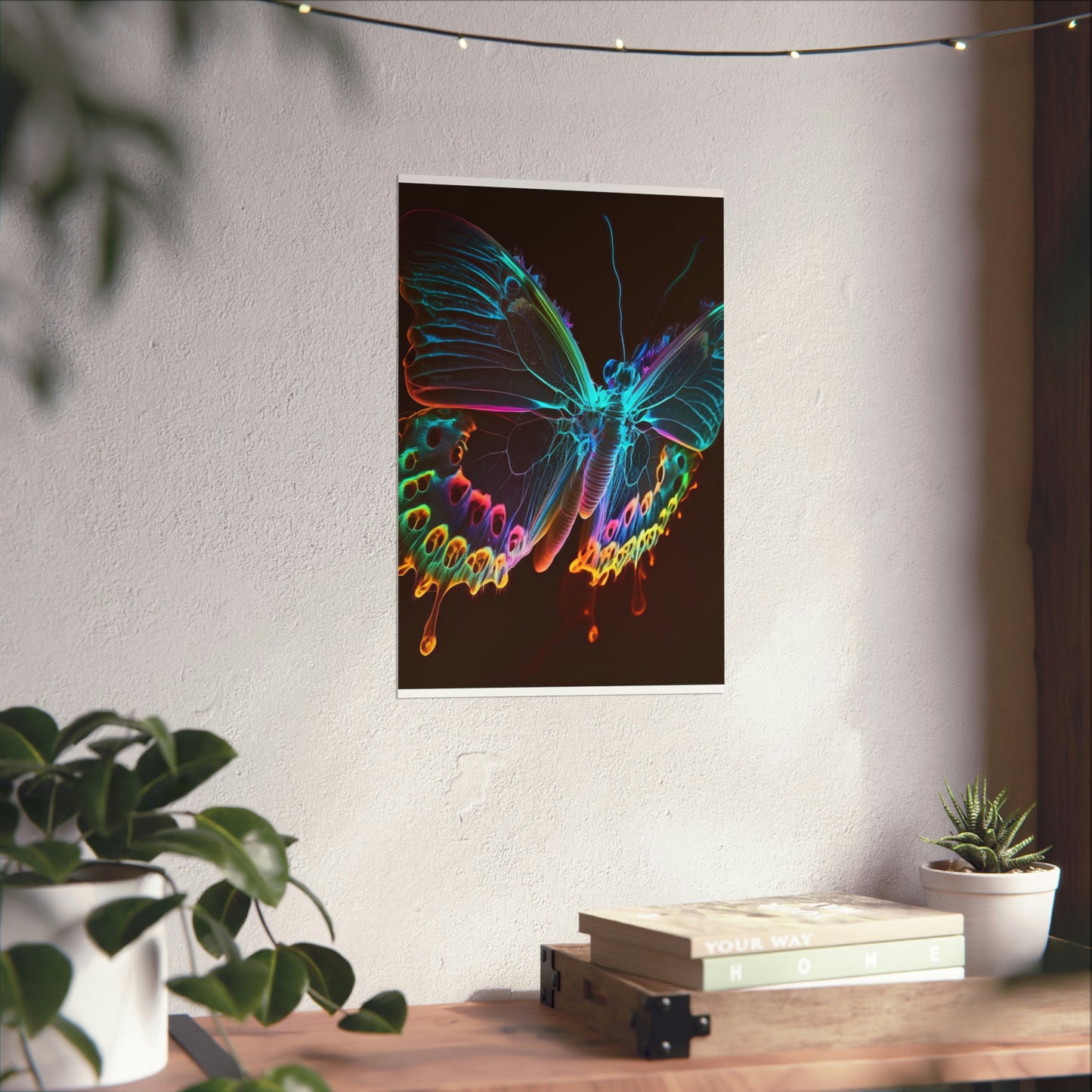 Premium Matte Vertical Posters Thermal Butterfly 2