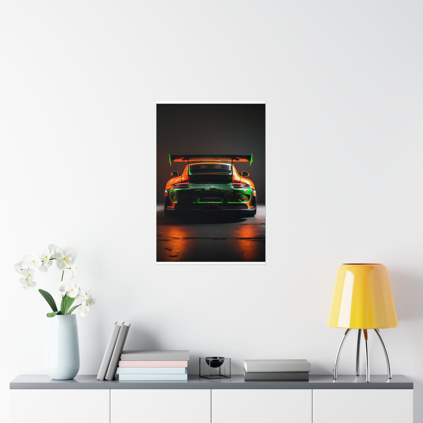 Premium Matte Vertical Posters Porsche Color 3