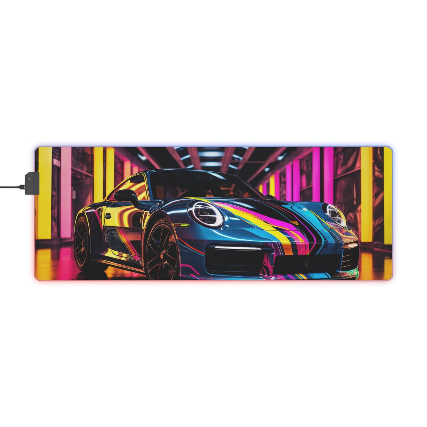 LED Gaming Mouse Pad Macro Porsche 1