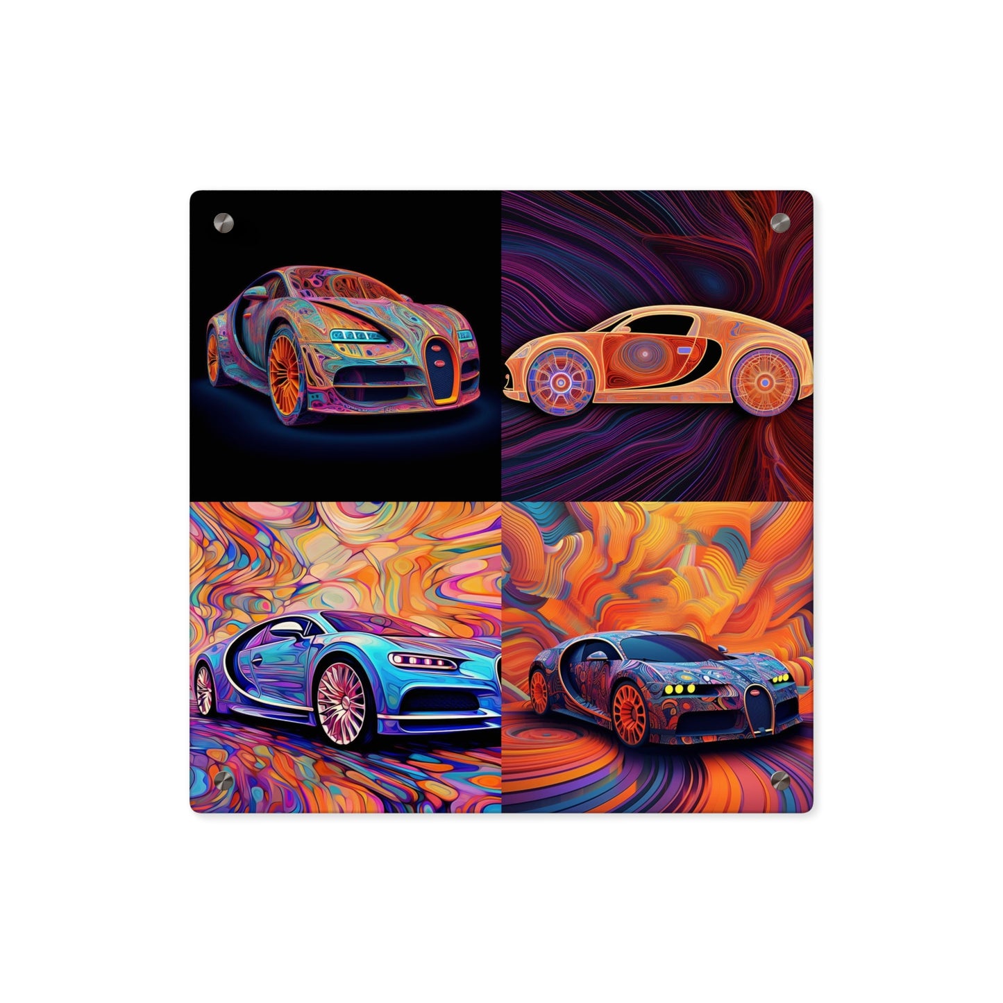 Acrylic Wall Art Panels Bugatti Abstract Concept 5